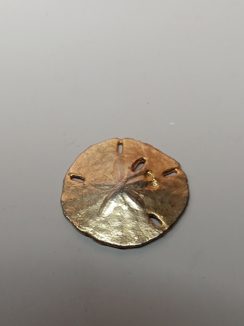 Gold Sand Dollar Home Accent Accent Piece
